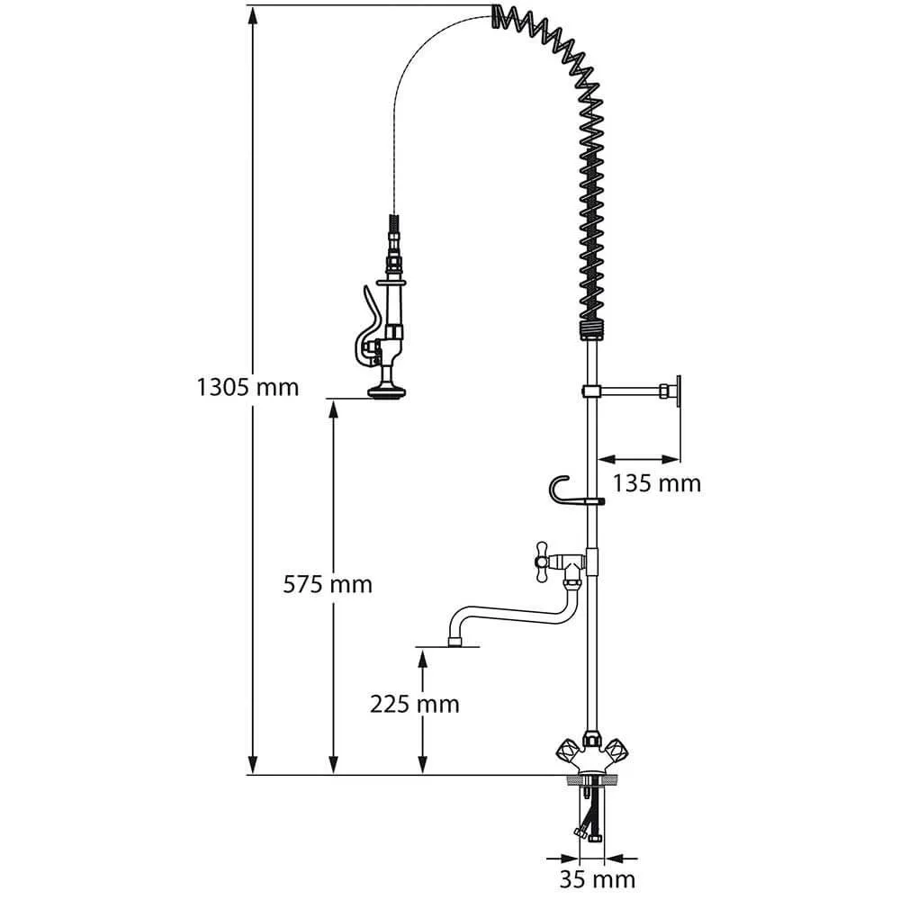 Смеситель для душа с 1 выходом