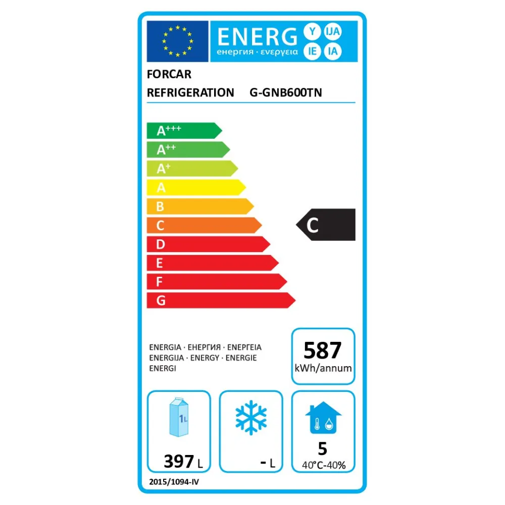 Холодильный шкаф Eco Line GN2/1 G-GNB600TN