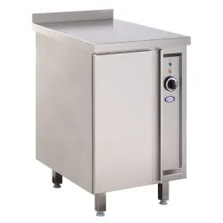 Стол с теплым шкафом с открывающейся дверью 750 x 600 mm