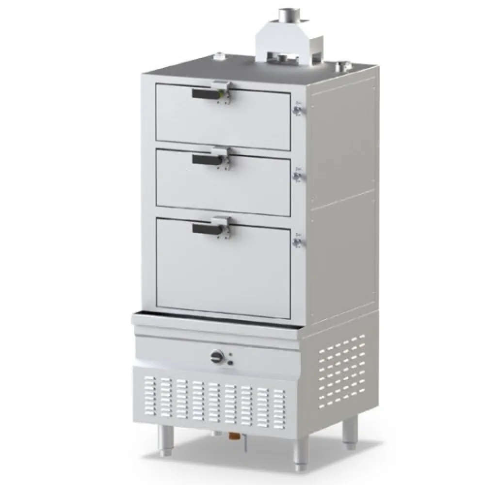 Газовый паровой котел с тремя камерами