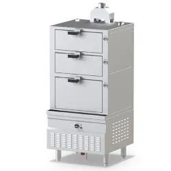 Газовый паровой котел с тремя камерами