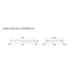 Индукционная варочная панель HCBI754TC 75 cm 4 зоны