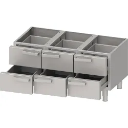 Подставка с выдвигающимися полками 1200/640/600