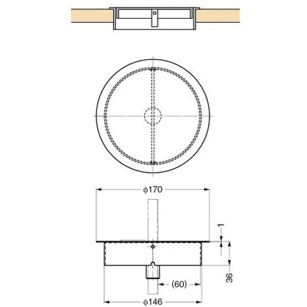 Крышка для отходов, круглая