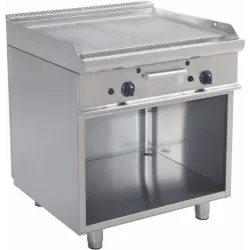 Газовая ребристая поверхность гриля с нейтральным шкафом EASY 700 E7/FTG2BARK