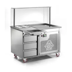 Комбинированное устройство для приготовления мороженого на колесах с версией DP/TPICE drop-in TEPP-ICE TPICE1200.