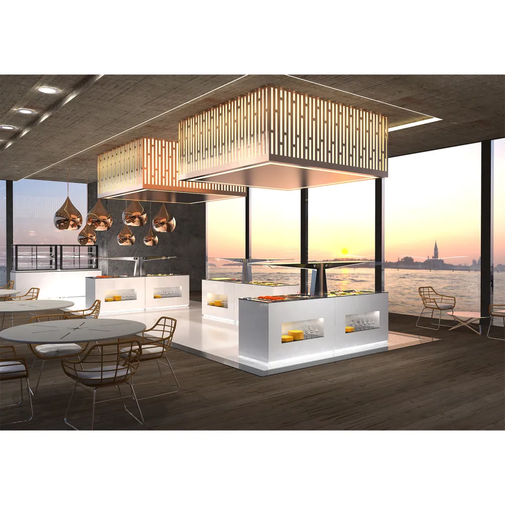 Буфет с подогреваемой стеклянной поверхностью BUCE