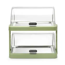 Двойной холодный дисплей-мармит с ролл-топ крышкой 480×355×(H)480 мм, зелёный