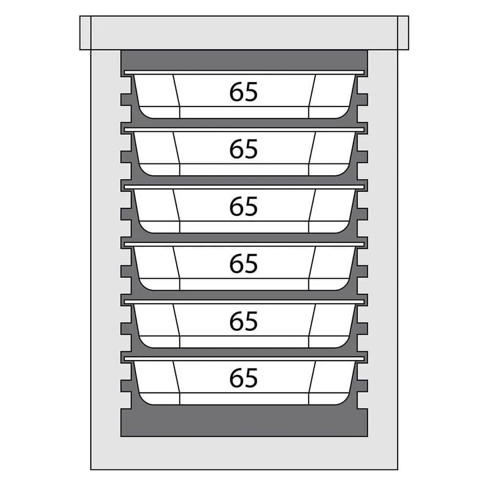 Теплоизолированный контейнер на 12× GN 1/1, высота 20 мм (055106)
