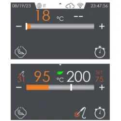 Электрическая жарочная поверхность гладкая с полкой Touch Screen 70 FTL-74ETTS
