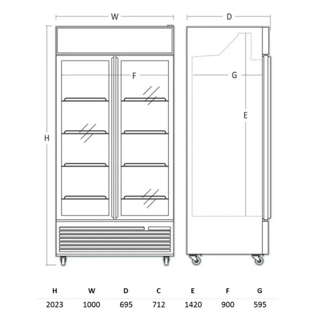 Холодильная витрина SCANDOMESTIC 263111DCC802BWD