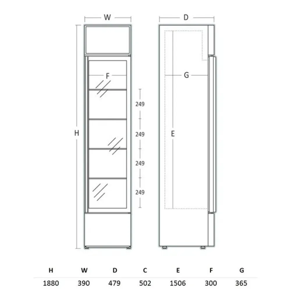Холодильная витрина SCANDOMESTIC 263111DCC217WD