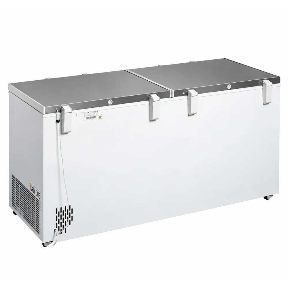 Морозильный ларь с крышкой из нержавеющей стали, 565 л (FR606S SL)