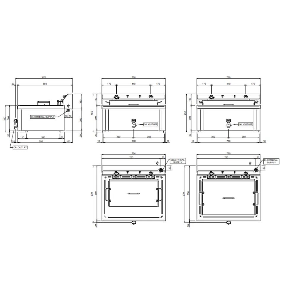 Электрическая фритюрница EF20BP 18-20L