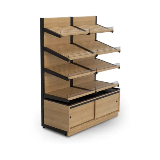 Витрины с полками