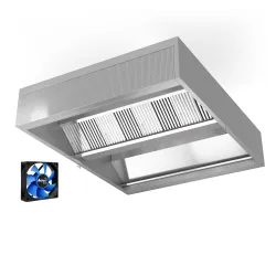 Островной вытяжной зонт с воздушной завесой и подводом воздуха HFCD 1400