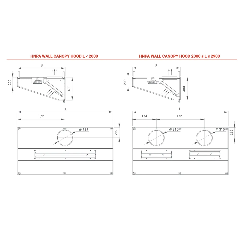 Вытяжка HNPA 600