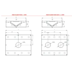 Центральная вытяжка с фильтрами HNCD 1400