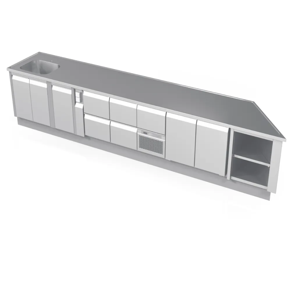 Рабочий стол - холодильник с раковиной  NN39