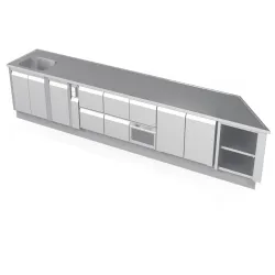 Рабочий стол - холодильник с раковиной  NN39