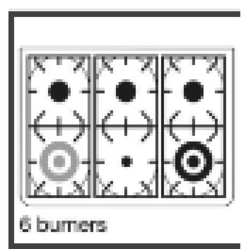 Плита с духовкой Majestic M09N с 6 горелками