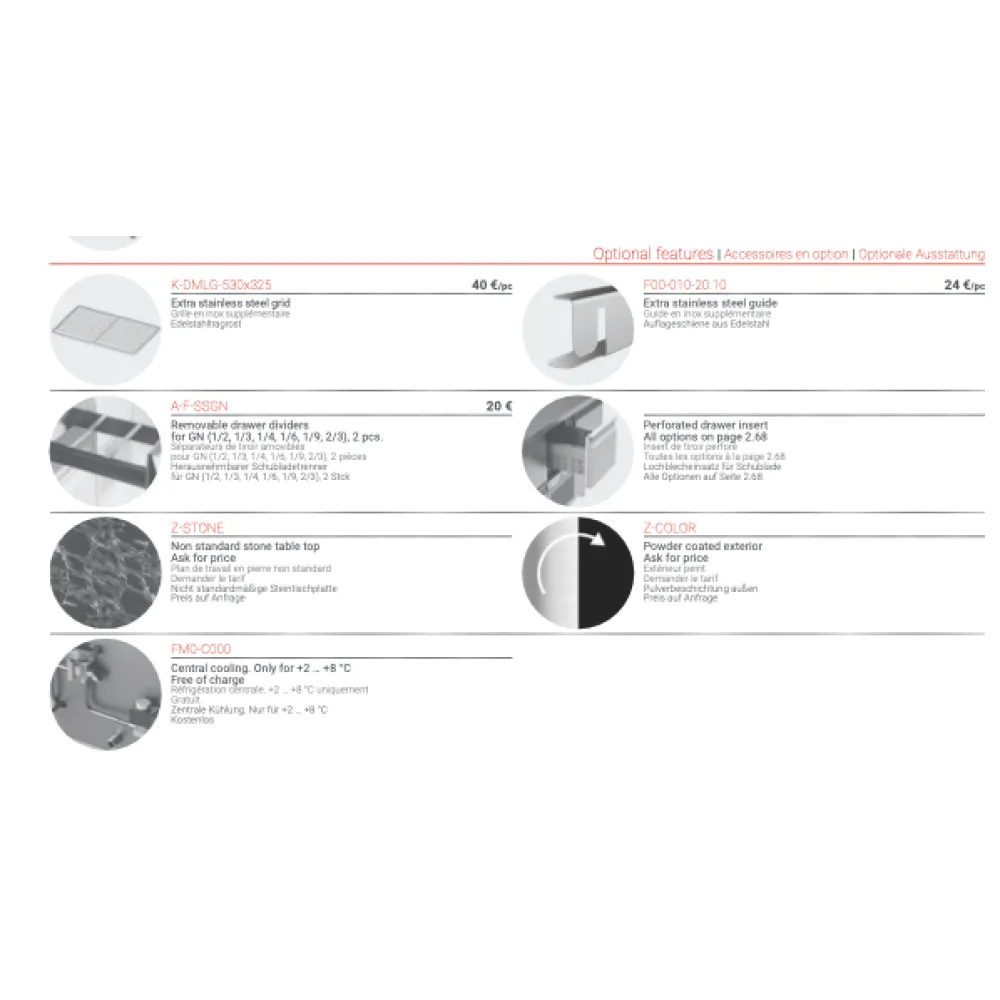 Холодильный стол с гранитной столешницей 2130 мм P404
