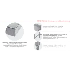 Металический стол с одной полкой 1000 