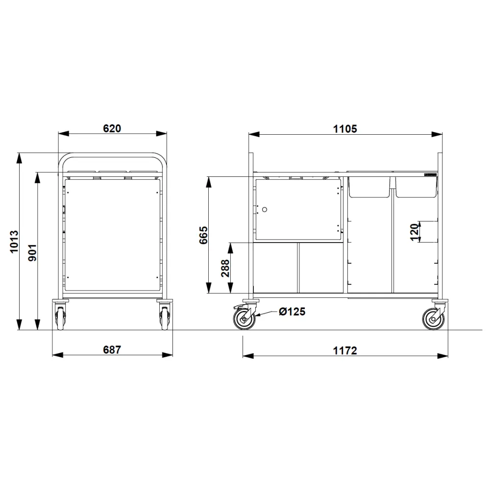 ТЕЛЕЖКA ДЛЯ УБОРКИ CLEARCARE