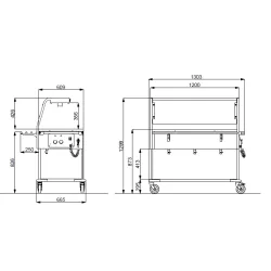 ТЕЛЕЖКА-МАРМИТ С ГАЛОГЕННЫМИ ЛАМПАМИ COMPASS 3 HALO SEP
