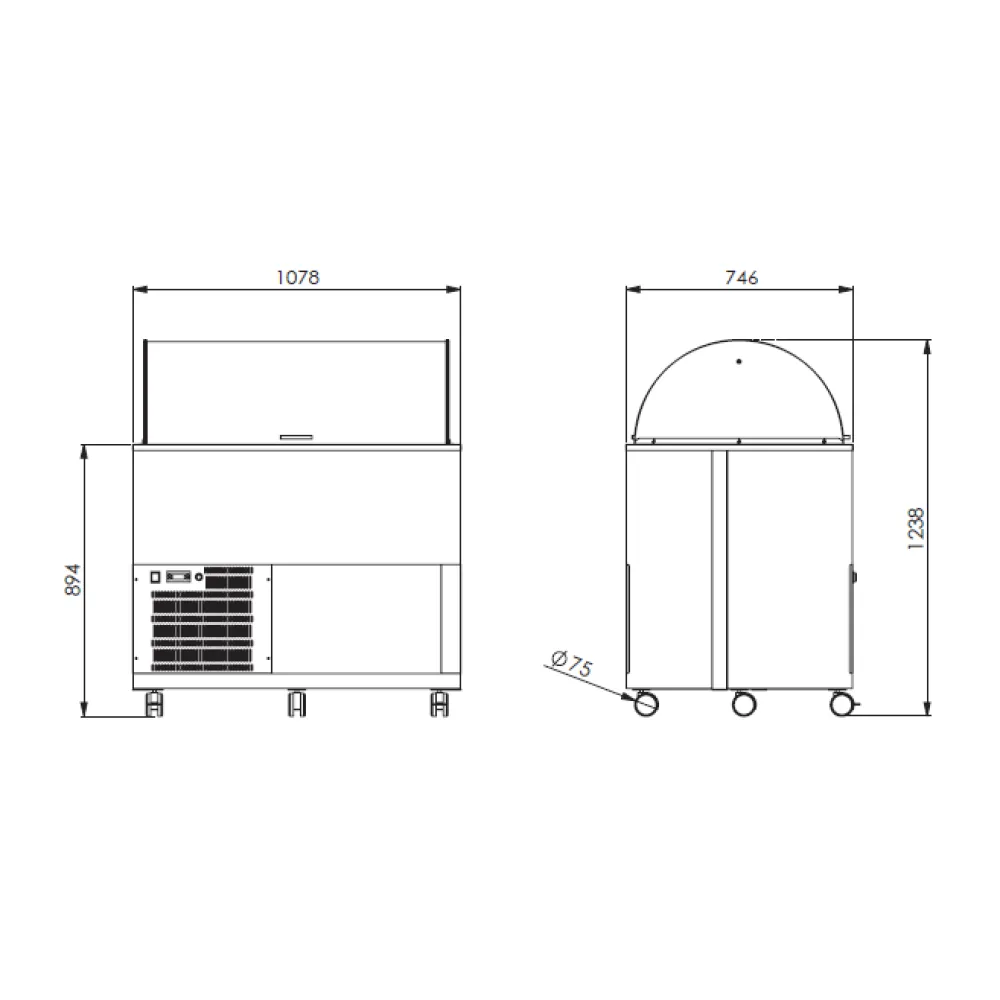 БУФЕТНАЯ ТЕЛЕЖКА GIUNONE RV