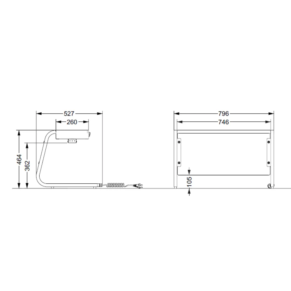 ОТДЕЛЬНО СТОЯЩАЯ ПОЛКА С ГАЛОГЕННЫМИ ЛАМПАМИ HALO 2