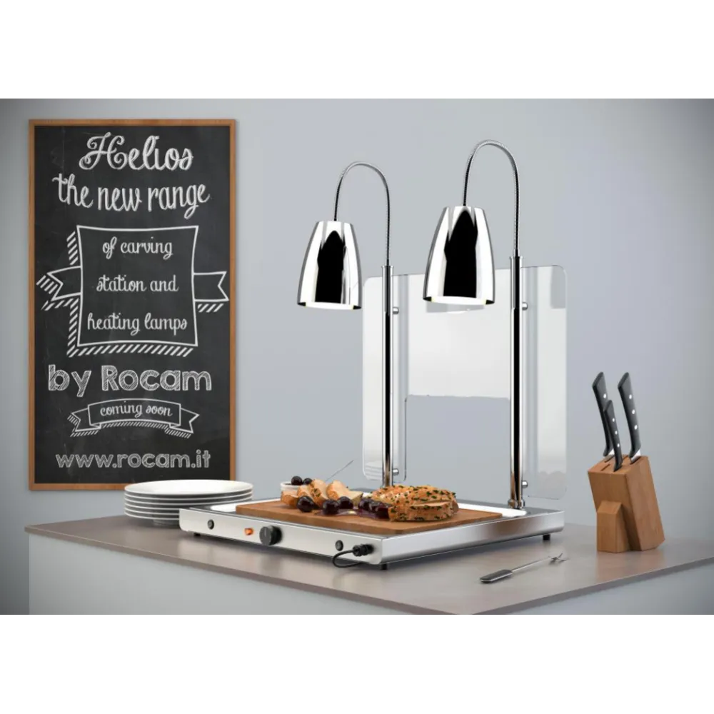 ПОВЕРХНОСТЬ НАГРЕВА С 2 ГИБКИМИ ИНФРАКРАСНЫМИ ЛАМПАМИ HELIOS 2/1 FLEX P1