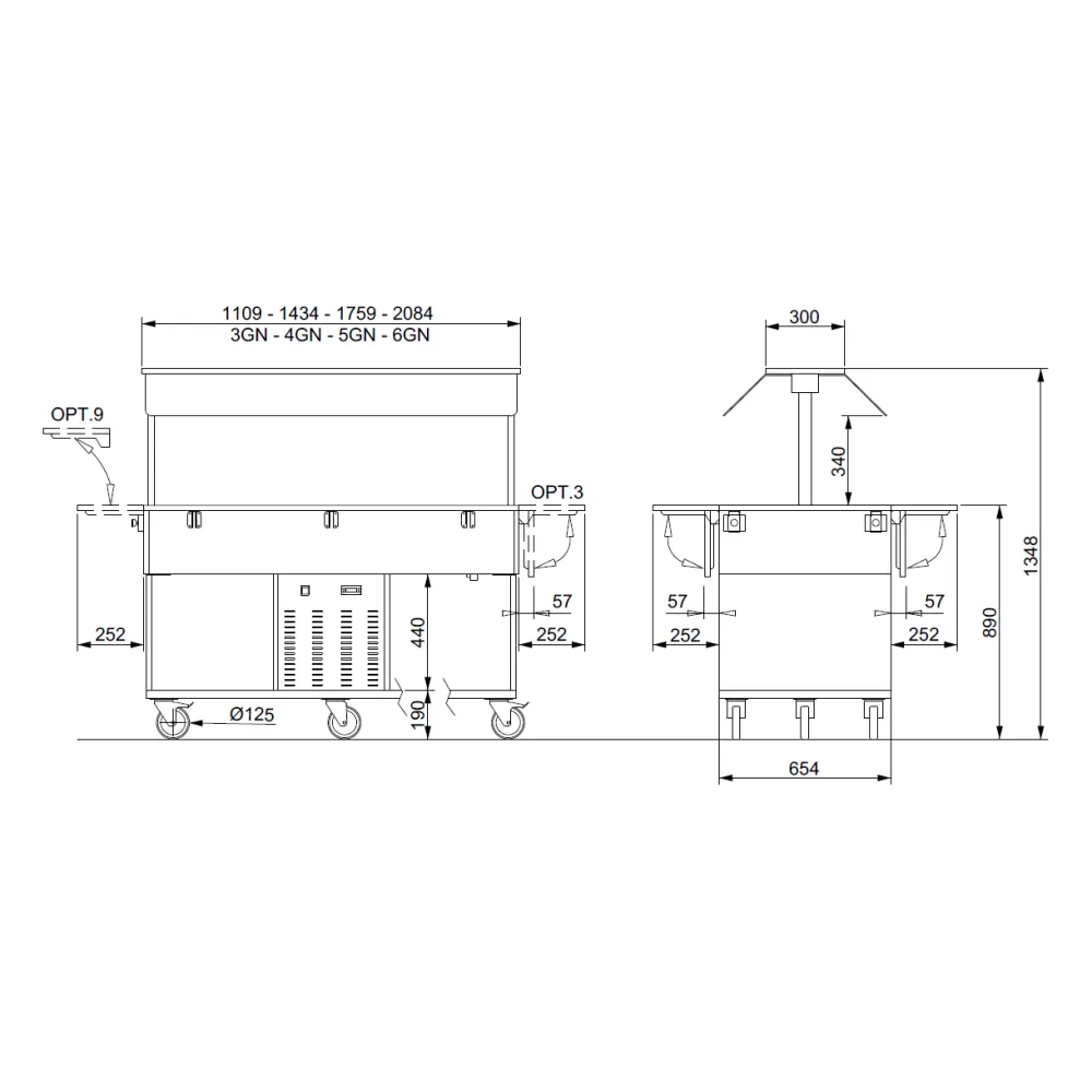 ХОЛОДИЛЬНЫЙ БУФЕТ HEKO 6R