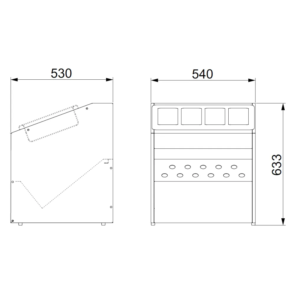 МОДУЛЬ ДЛЯ СТОЛОВЫХ ПРИБОРОВ И ХЛЕБА OMNIA TRP