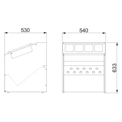 МОДУЛЬ ДЛЯ СТОЛОВЫХ ПРИБОРОВ И ХЛЕБА OMNIA TRP