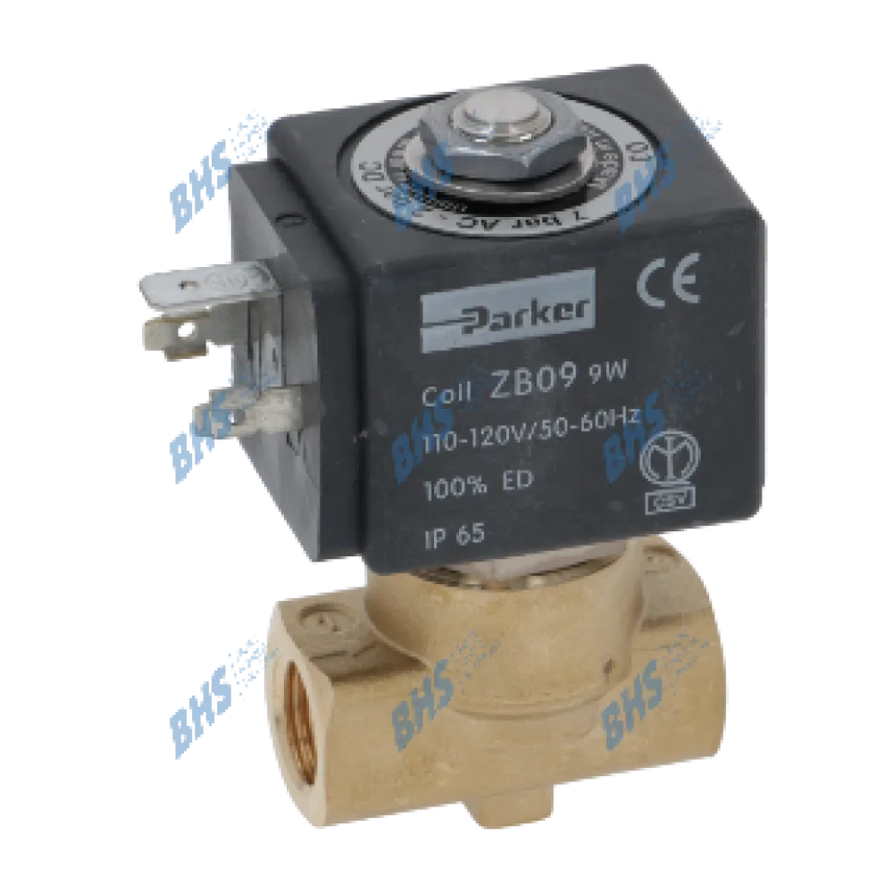 2-WAY SOLENOID VALVE PARKER 110V 50/60Hz