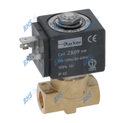 2-WAY SOLENOID VALVE PARKER 110V 50/60Hz
