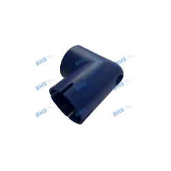 Curved tap powder container