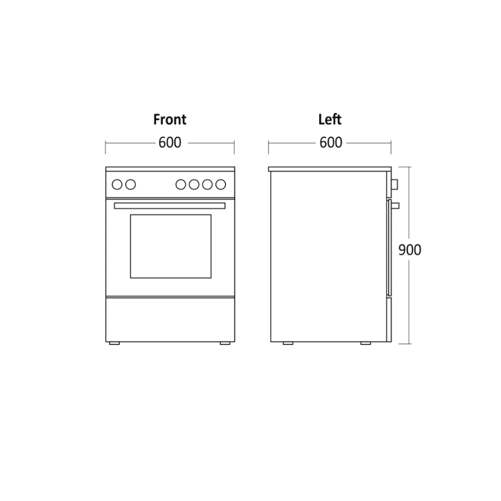 Электрическая плита с духовкой FCC800W