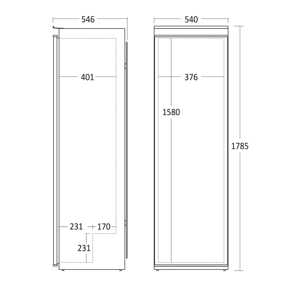 Встраиваемый холодильник BIK 343 W