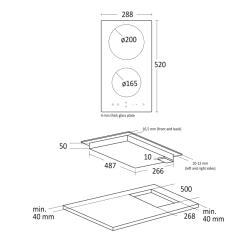 Керамическая плита K 30 Domino