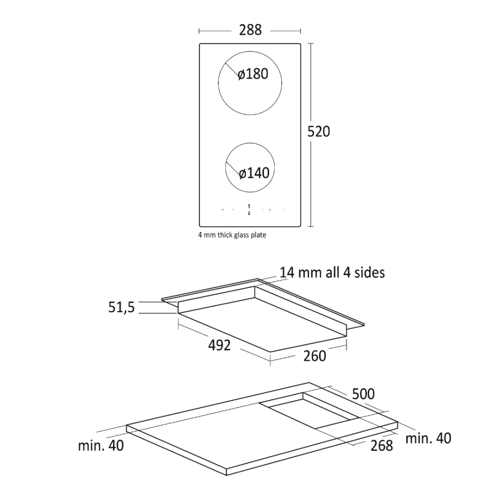 Индукционная плита K 52 Domino