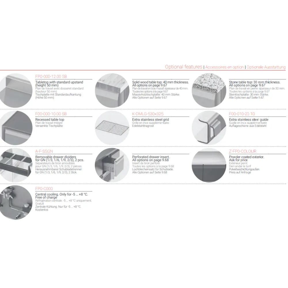 Холодильный стол с подъемным механизмом P323 1920 мм