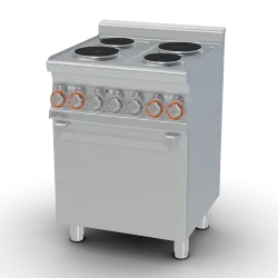 Электрическая плита с духовым шкафом, 4 конфорки CFM4-66ET