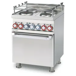 Электрическая плита с духовым шкафом, 4 конфорки CFM4-66ETX