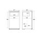 Холодильник с морозильной камерой 75+7L SKB 82 WE (57033910000SKB82WE)