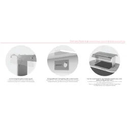 Полка с LED освещением для буфета 1068 mm