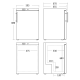 Xолодильный шкаф 113L GUR190W (31318510000GUR190W)