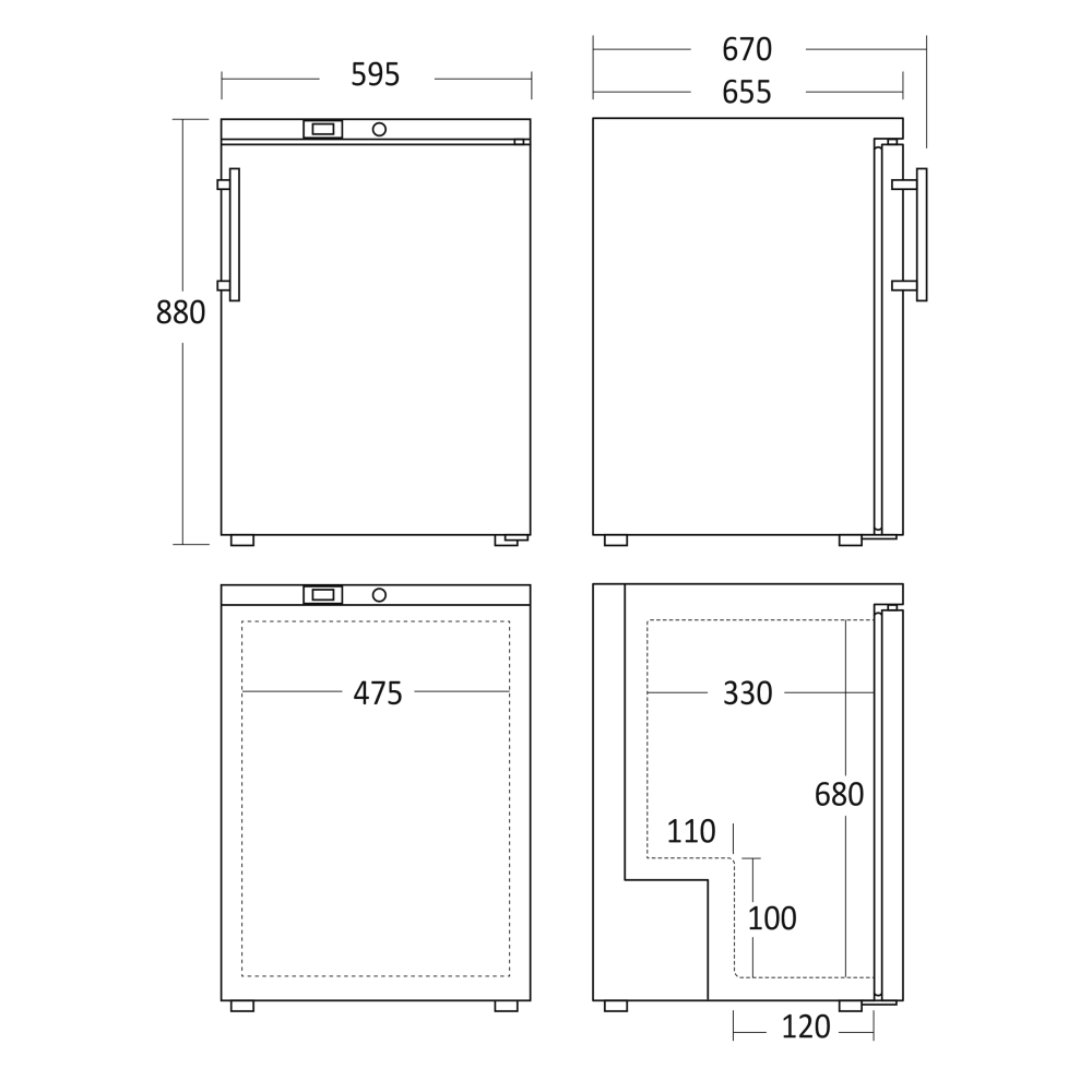 Морозильная камера 113 LGUF190W (31328610000GUF190W)