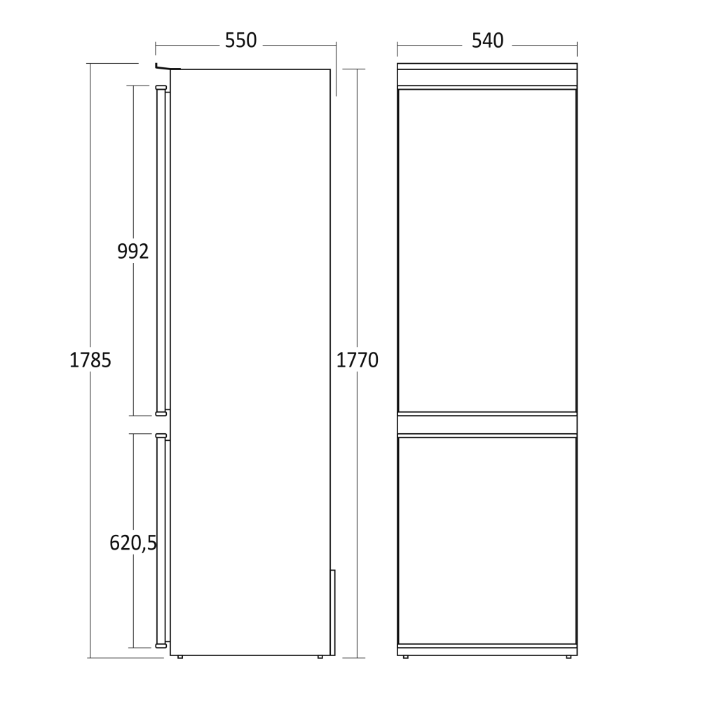 Холодильник Combi CBI267NFWD